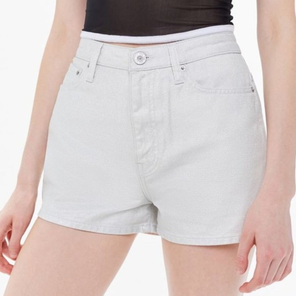 🌻3/$20 BDG shimmer high waist jean short by UO 26